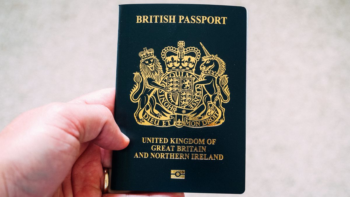 A person holding a British passport used for UK Standard Visitor Visa applications